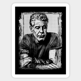 Anthony Bourdain - Vintage Halftone Sticker